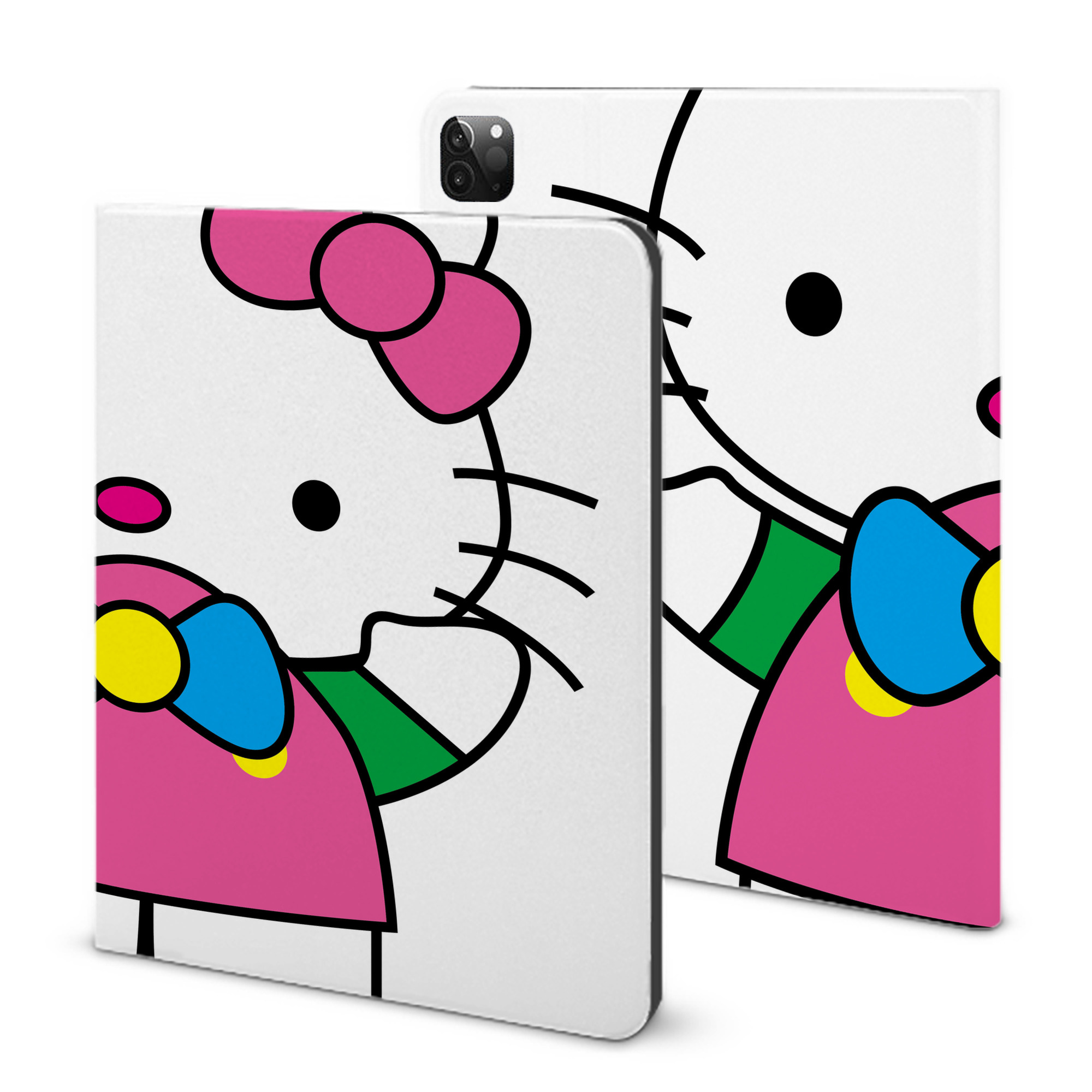 （画像用） Hello Kitty ハローキティ IPadケース ペンホルダー付き ブックスタイルデザイン